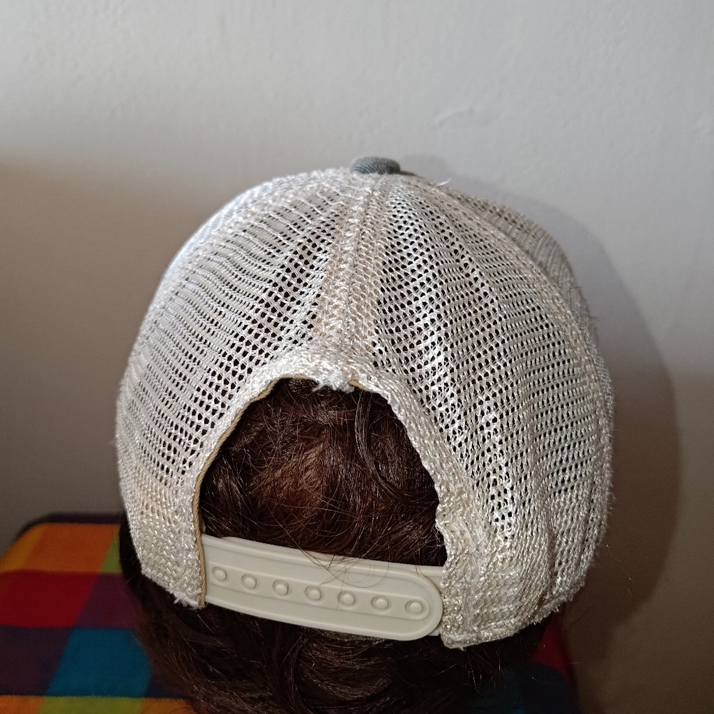 Mother Hen Stitched Patch Distressed Trucker Mesh… - image 6